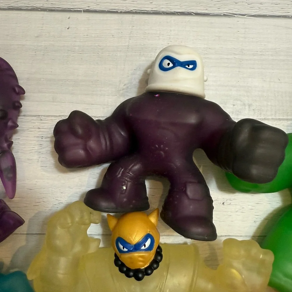 Goo Jit Zu squishy figures Lot‎ Of 6 toys